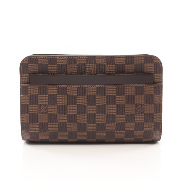 LOUIS VUITTON Saint Louis business clutch bag N51993 Damier Ebene Used mens LV