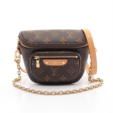 LOUIS VUITTON Mini Bumbag belt Shoulder Bag M82335 Monogram canvas leather Used