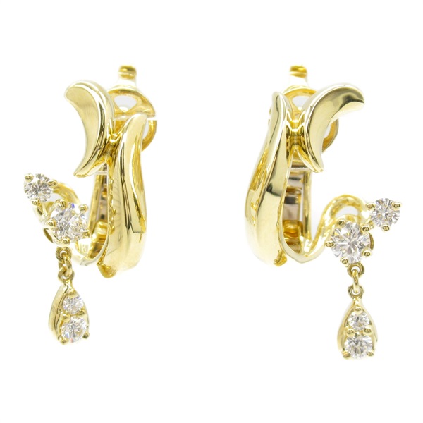 JEWELRY Diamond Earring 18KYG Yellow Gold Used women
