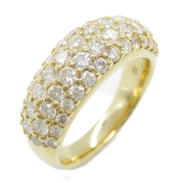JEWELRY Diamond Ring 18KYG Yellow Gold Used women US size 5.75