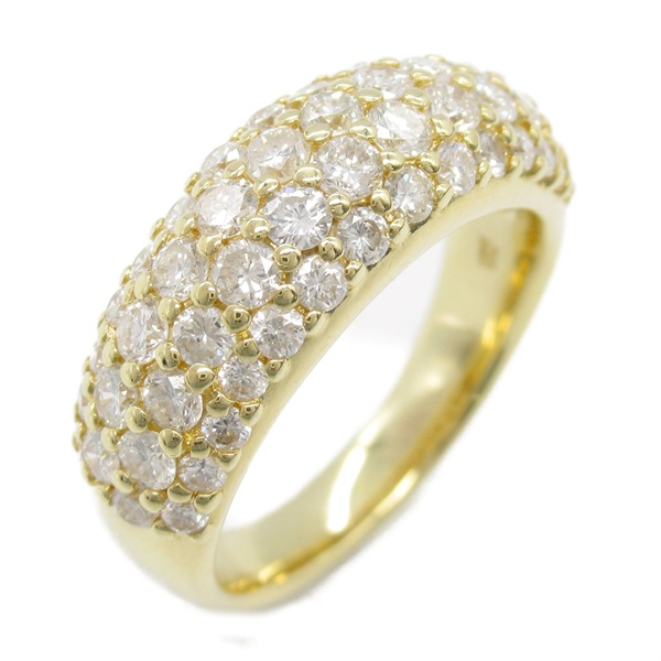 JEWELRY Diamond Ring 18KYG Yellow Gold Used women US size 5.75