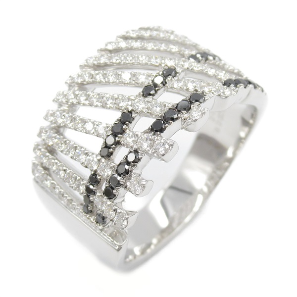 JEWELRY Diamond Ring 18KWG White Gold Black Used women US size 11