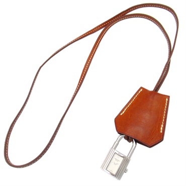 HERMES Kelly Clochette Wrist Watch KE1.210 Quartz Stainless Steel Used Women