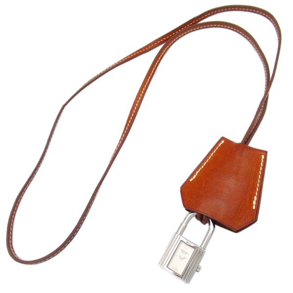 HERMES Kelly Clochette Wrist Watch KE1.210 Quartz Stainless Steel Used Women