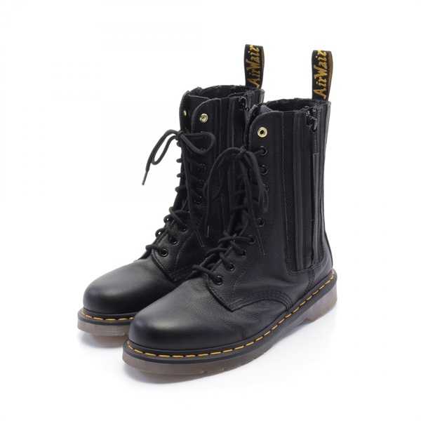 Yohji Yamamoto Dr. Martens 10 holes boots HJ-E05-762 leather Black Used mens