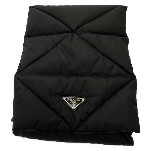 PRADA Scarf 2FS028IYKF0002 Nylon Black NEW unisex