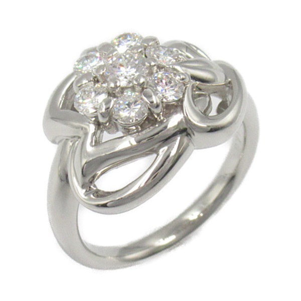 JEWELRY Diamond Ring Pt900 Platinum Used women US size 6