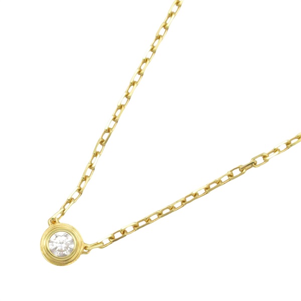 CARTIER D'amour Diamond Necklace SM 18KYG Yellow Gold Used women