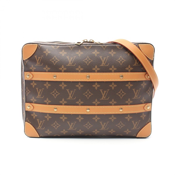 LOUIS VUITTON Soft Trunk Messenger MM Shoulder Bag M44754 Monogram canvas used