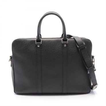LOUIS VUITTON PDV Porte Document Voyage Business shoudler bag M33412 Taiga noir