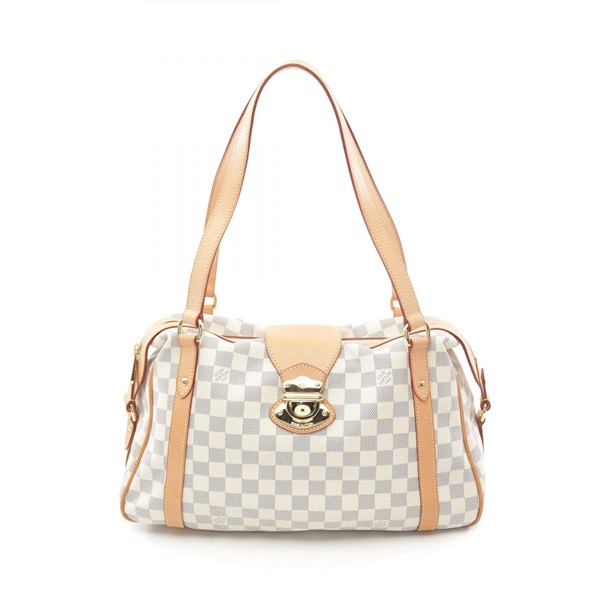 LOUIS VUITTON Stresa PM Shoulder Bag N42220 Damier Azur canvas White Used Women