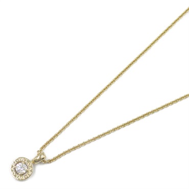 BVLGARI Bulgari Necklace 1P Diamond Pendant 18KYG Yellow Gold Used women