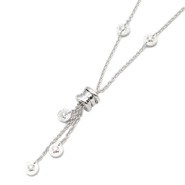 BVLGARI B-zero 1 Element Necklace Diamond 18KWG White Gold Used women