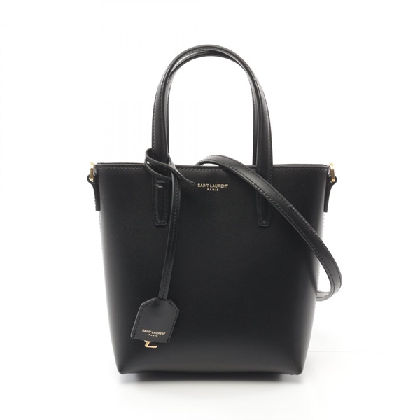 SAINT LAURENT Mini Toy Shopping 2way Handbag 773995AADDI1000 leather Black NEW