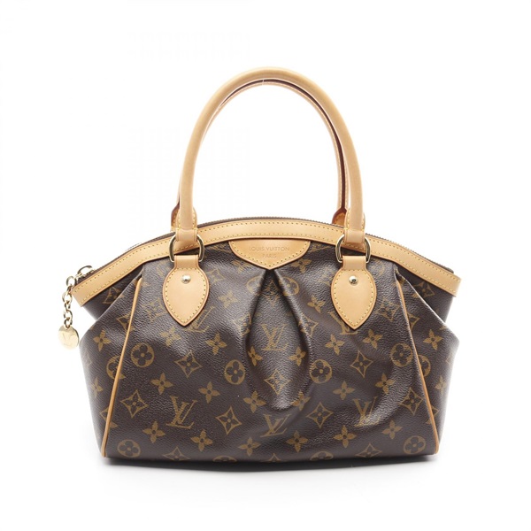 LOUIS VUITTON Tivoli PM Handbag M40143 Monogram canvas leather Brown Used Women