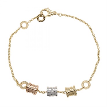 BVLGARI B-zero1 Chain Bracelet 19.5cm 18KYG 18KWG 18KRG Used Women