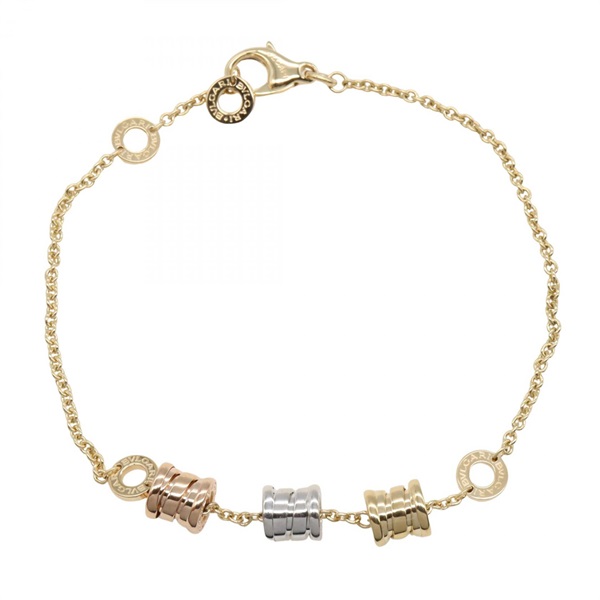 BVLGARI B-zero1 Chain Bracelet 19.5cm 18KYG 18KWG 18KRG Used Women