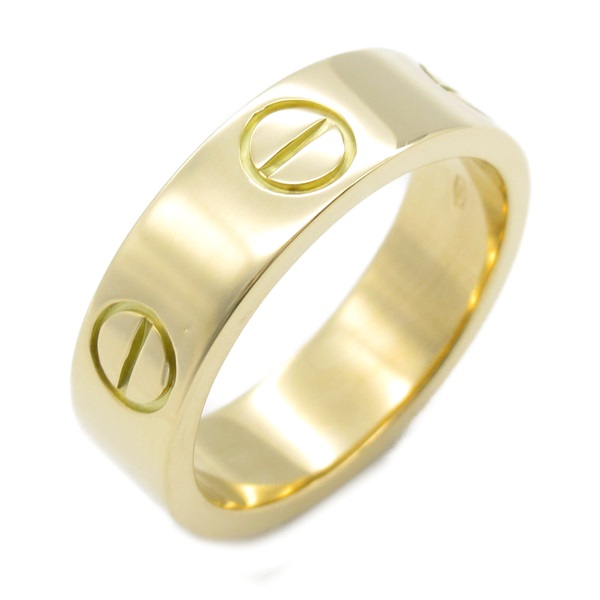 CARTIER Love Ring 18KYG Yellow Gold Used women US size 5 #50