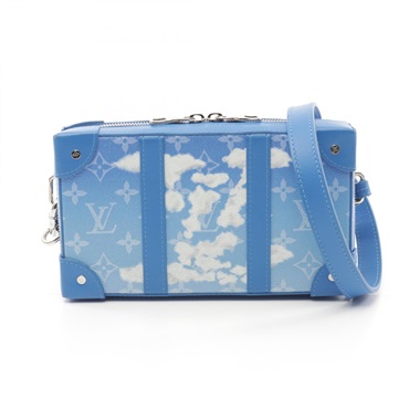 LOUIS VUITTON Soft trunk wallet Shoulder Bag M45432 Monogram canvas Blue Used LV