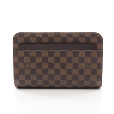 LOUIS VUITTON Saint Louis business clutch bag N51993 Damier Ebene Used Mens LV