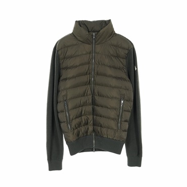 MONCLER Down jacket with Zipper Nylon wool Khaki #S Used mens