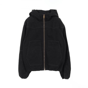 LOUIS VUITTON Monogram Denim Jacket RM222MOK4HNA10W cotton Black Used mens #50