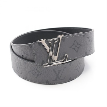 LOUIS VUITTON Ceinture LV belt M0373 Monogram eclipse reverse Gray Used mens