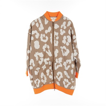 HERMES JUNGLE LOVE jackets 2H2816DR silk polyester Beige Orange Used Women #34