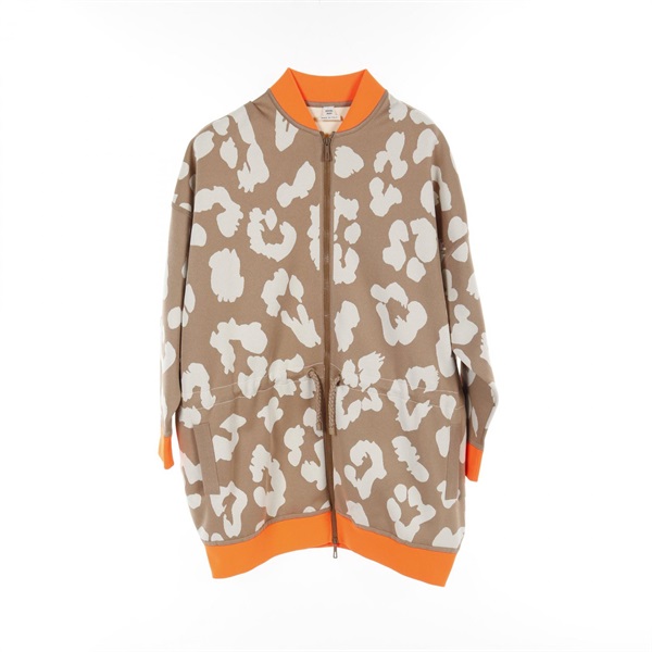 HERMES JUNGLE LOVE jackets 2H2816DR silk polyester Beige Orange Used Women #34