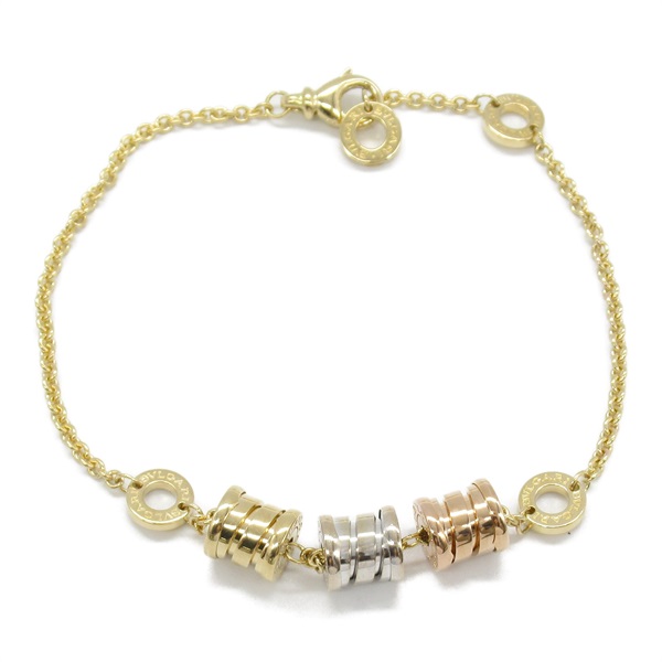 BVLGARI B-zero1 Element Bracelet 18KYG Yellow 18KWG 18KPG Three Gold Used women