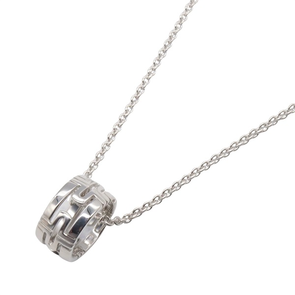 BVLGARI Parentesi Necklace Pendant 18KWG White Gold Used unisex