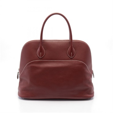 HERMES Bolide Relax 45 Hand bag T 063016CK Sikkim leather Rouge H Used SHW