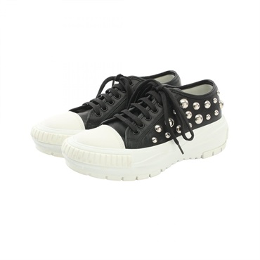 LOUIS VUITTON x YK LV Squad Line sneakers leather Black White Used Women size 37