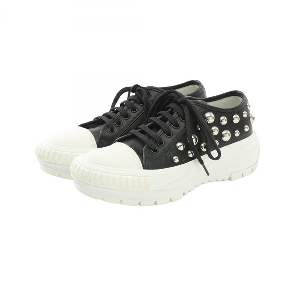 LOUIS VUITTON x YK LV Squad Line sneakers leather Black White Used Women size 37