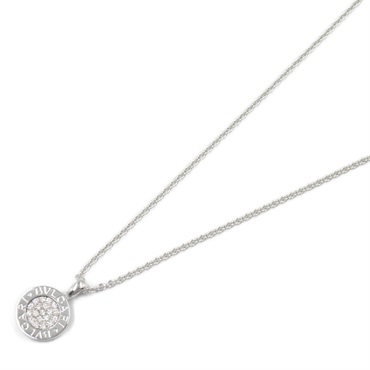 BVLGARI BVLGARI Pavé Diamond Necklace Pendant  18KWG White Gold Used women