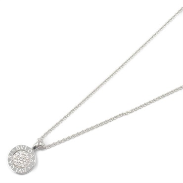 BVLGARI Bulgari Bulgari Diamond Necklace 18KWG White Gold Used women Pendant