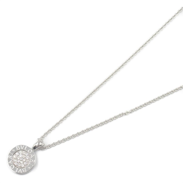 BVLGARI Bulgari Bulgari Diamond Necklace 18KWG White Gold Used women Pendant