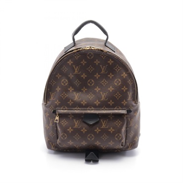 LOUIS VUITTON Palm Springs Backpack MM M44874 Monogram Brown Black Used women LV