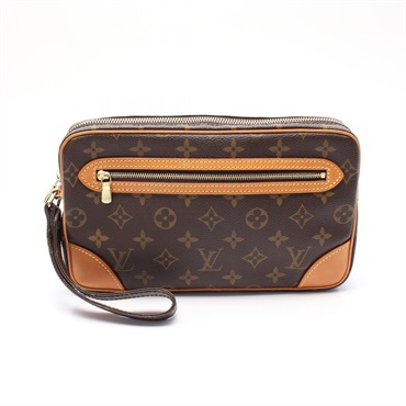 LOUIS VUITTONMarly Dragonne GM Clutch second bag M51825 Monogram canvas used LV
