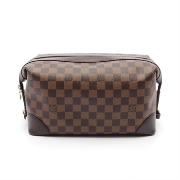 LOUIS VUITTON Vaslab Wash business clutch second bag N41538 Damier Ebene Used LV