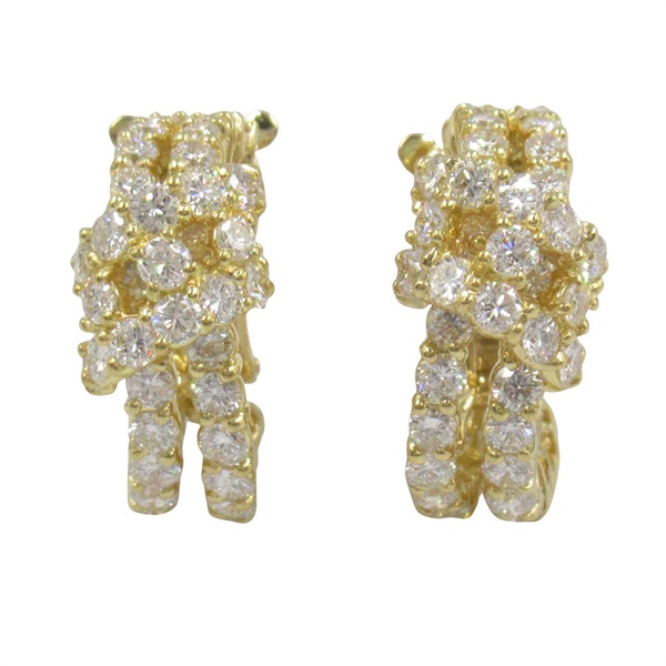 JEWELRY Diamond Earring 18KYG Yellow Gold Used women