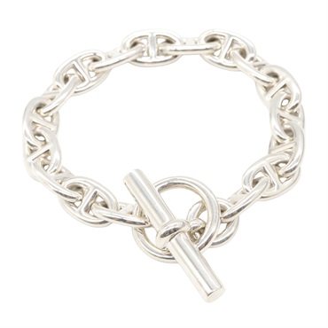 HERMES Chaine dancre MM Bracelet 17 links Silver925 Silver Used unisex