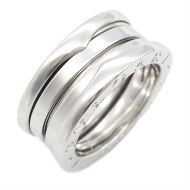BVLGARI B-zero 1 Ring 18KWG White Gold Used unisex US size 4.75 #49