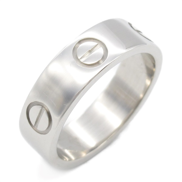 CARTIER Love Ring 18KWG White Gold Used unisex US size 5.5 #51