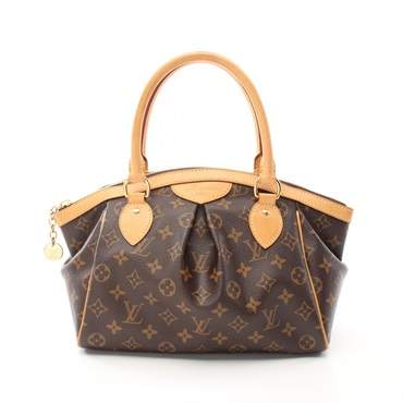 LOUIS VUITTON Tivoli PM Hand bag M40143 Monogram canvas leather Brown Used LV