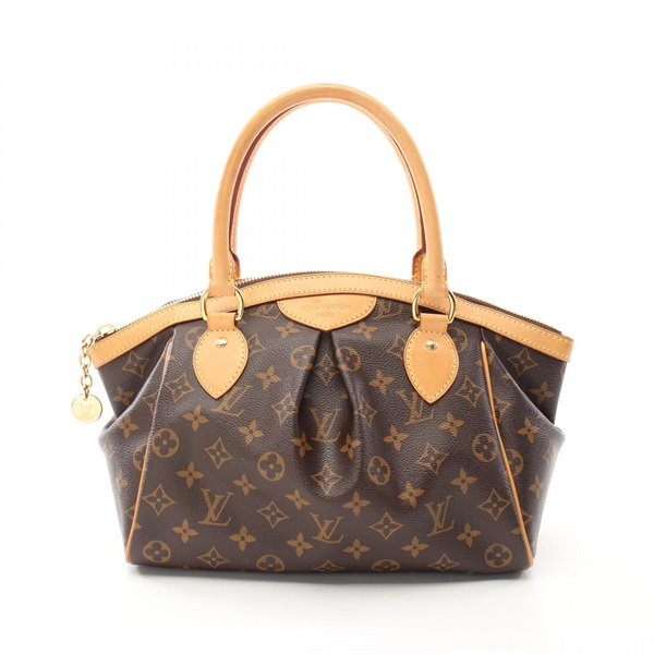 LOUIS VUITTON Tivoli PM Hand bag M40143 Monogram canvas leather Brown Used LV