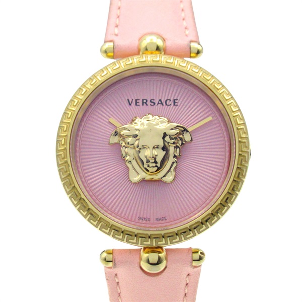 VERSACE Palazzo Empire Wrist Watch VECQ00518 Quartz Gold Plated Used Women
