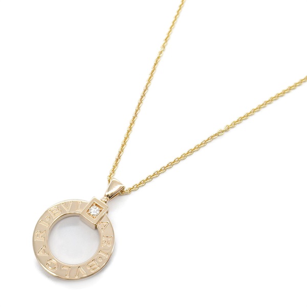 BVLGARI Bulgari Bulgari Necklace 1P Diamond 18KPG Pink Rose Gold Used women