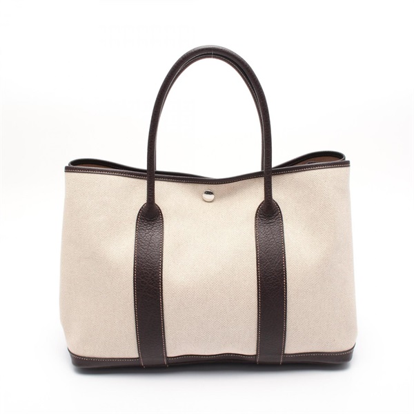 HERMES Garden party PM Tote Bag M 200169M Toile H Negonda natural Used SHW