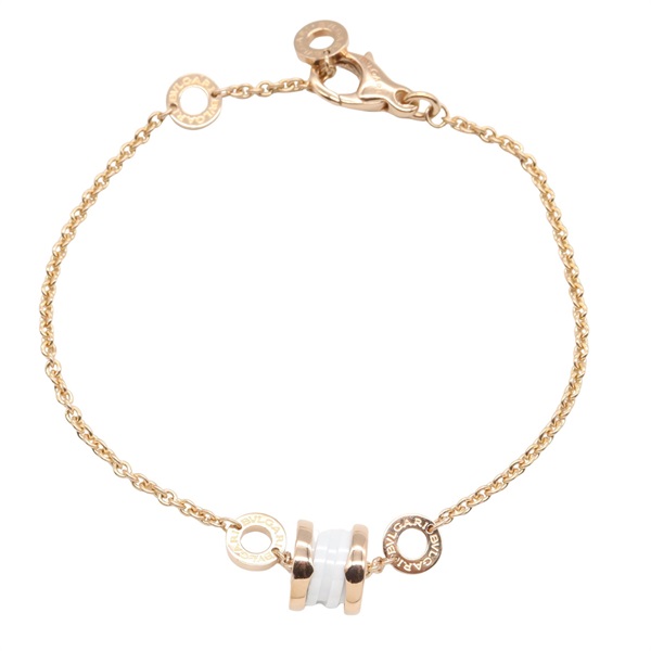 BVLGARI B-zero1 Element Bracelet Ceramic 354812 18KPG Pink Rose Gold Used unisex